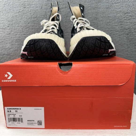 Converse Shoes Womens 11 Mens 9.5 Black Chuck AT-CX Platform Sneakers NE - Picture 4 of 8